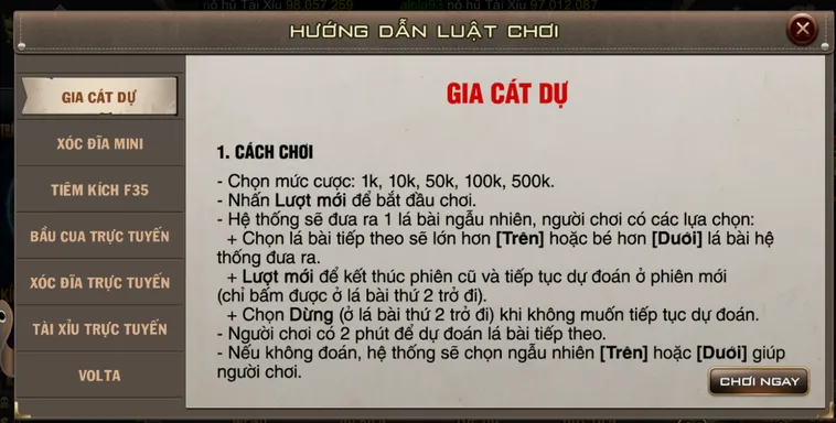 Chinh Phục Siêu Phẩm Minigame Mini Gia Cát Dự Tại B52 Club Với Thưởng Lớn
