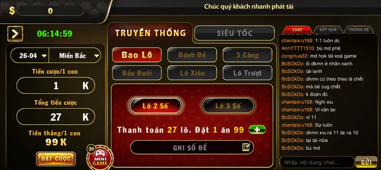 Trải Nghiệm Siêu Phẩm Lô Đề 1 Ăn 99 Tại B52 Club Uy Tín Hàng Đầu