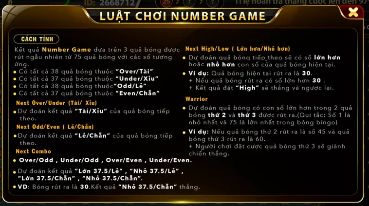Chinh Phục Siêu Phẩm Number Game Tại B52 Club Với Tỉ Lệ Thắng Cực Cao