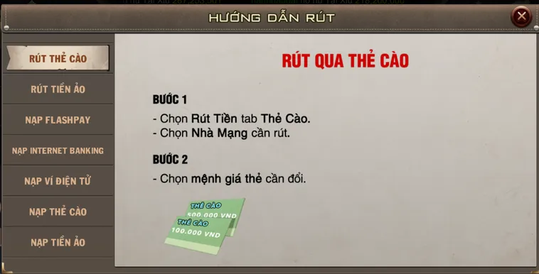 Hướng Dẫn Quy Trình Rút Tiền B52 Club Qua Thẻ Cào Siêu Tốc Cho Mọi Cao Thủ