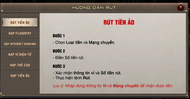 Hướng Dẫn Quy Trình Rút Tiền B52 Club Siêu Tốc Cho Mọi Cao Thủ