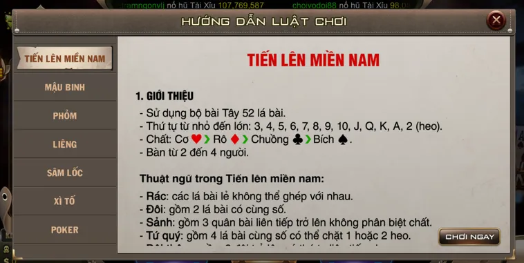 Chinh Phục Siêu Phẩm Tiến Lên Miền Nam Tại B52 Club Thắng Lớn Mỗi Ngày