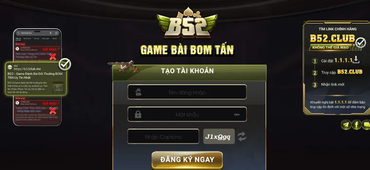 Cổng game B52 Club mang đến không gian giải trí bom tấn với tỷ lệ hoàn trả 1.5%, đồ họa 3D đỉnh cao và hệ thống bảo mật tuyệt đối cho mọi game thủ.