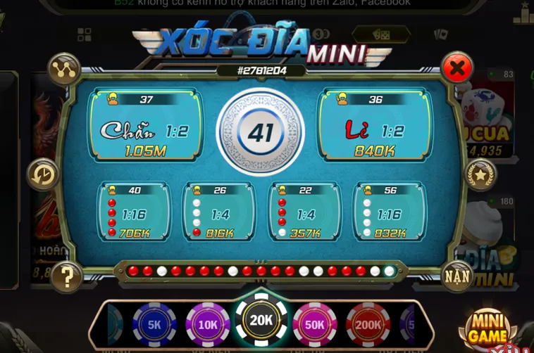Chinh Phục Siêu Phẩm Minigame Xóc Dĩa mini Tại B52 Club Đẳng Cấp Thế Giới